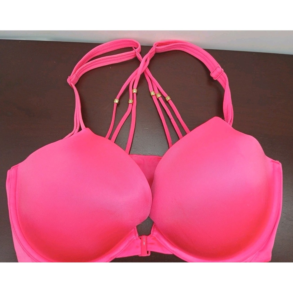 Victoria's Secret Women's Very Sexy Pink Push-up Front Closure Bra 36DD